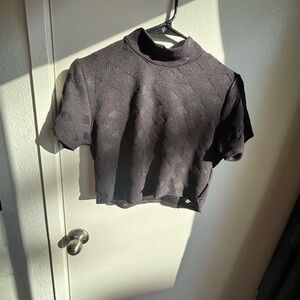 The Pretty Cult Criss Cross Mesh Crop Top